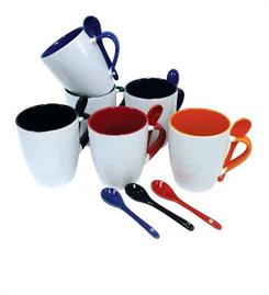 Ceramic Mug 345ml with spoon